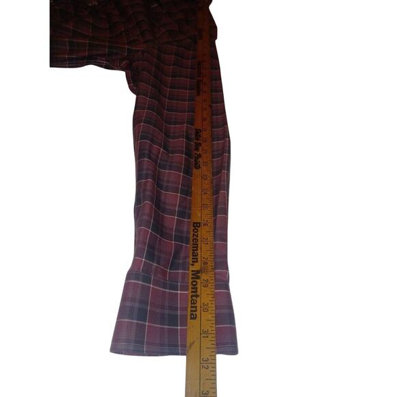 Untuckit Shirt Mens Xl Red Plaid Long Sleeve Button Up - Picture 3 of 6
